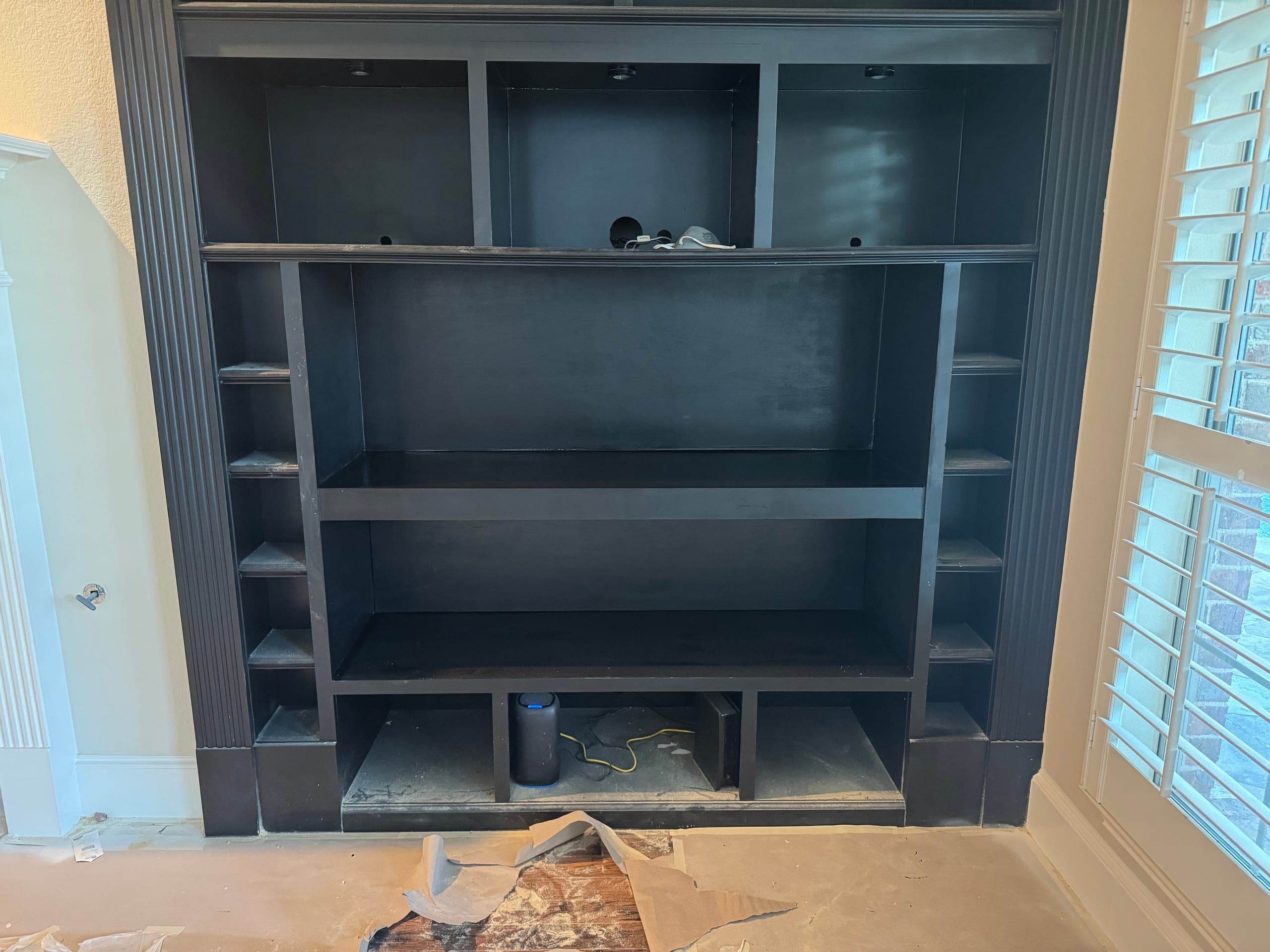 Entertainment center carpentry by Chilton Home Services